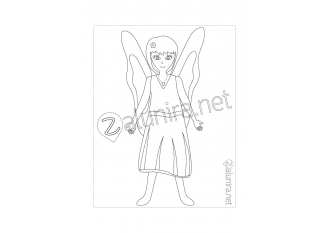 Colouring-in sheets - Elanie the Fairy